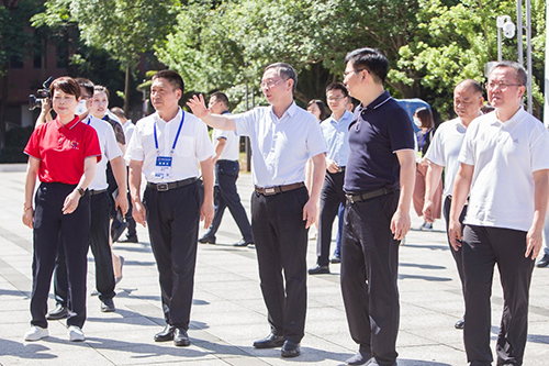 市委副书记、市长陈恢清一行到爱体育网_爱体育网（中国）检查湖南省第一届职业技能大赛筹备工作情况