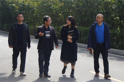 芦淞区董家塅片区管委会副主任曾超群一行来爱体育网_爱体育网（中国）调研产教融合工作